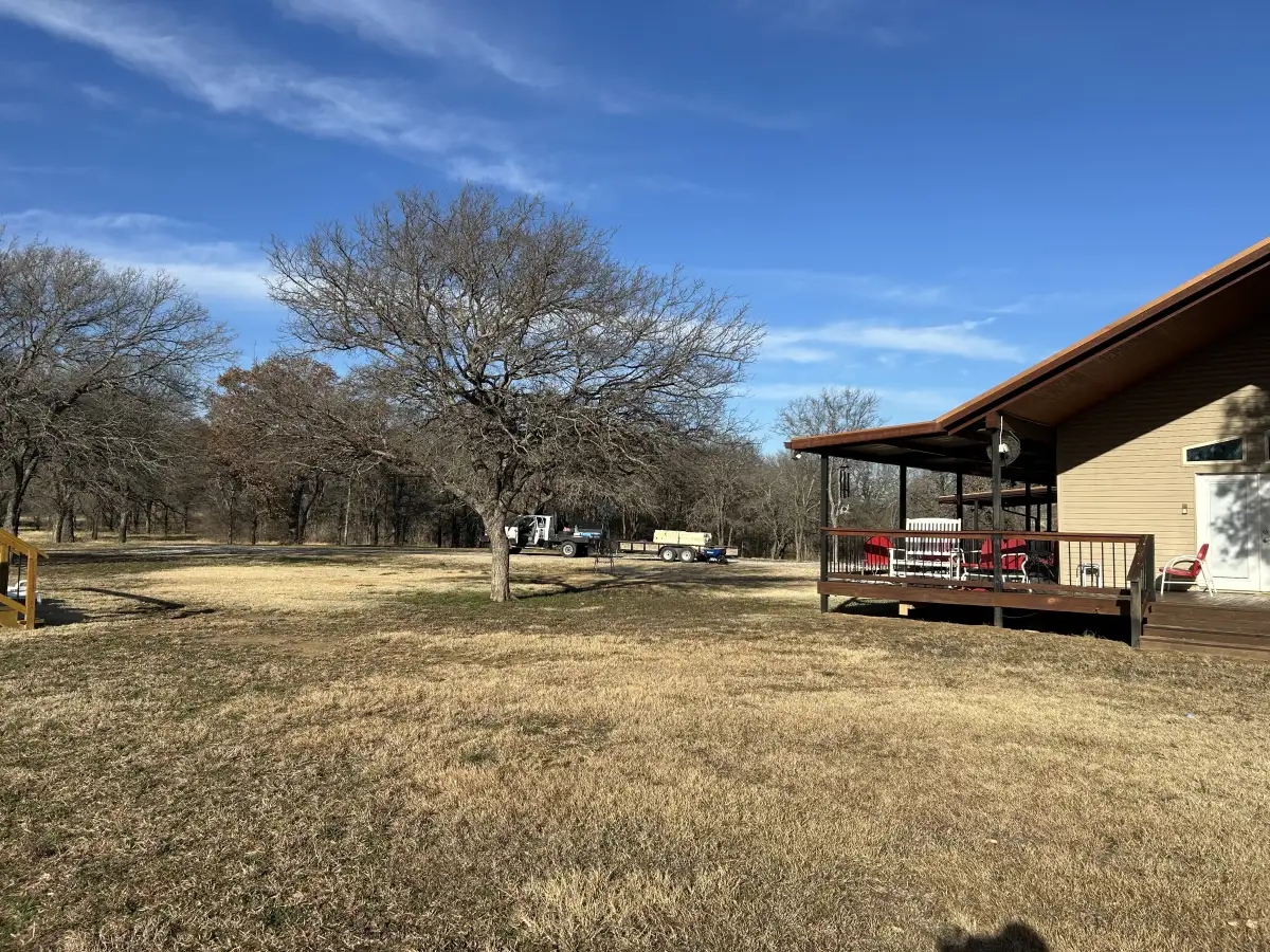 Land clearing and brush removal on rural Weatherford TX property